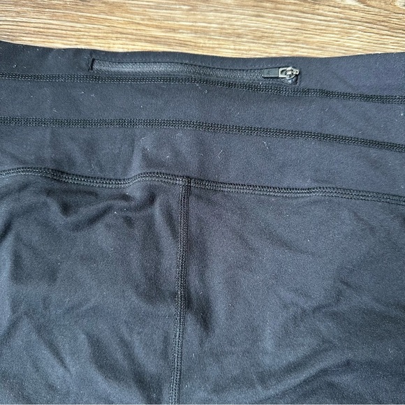 Athleta Black Relay Reflective Small Tall Ruched Full Length Leggings Mid Rise - Picture 6 of 8